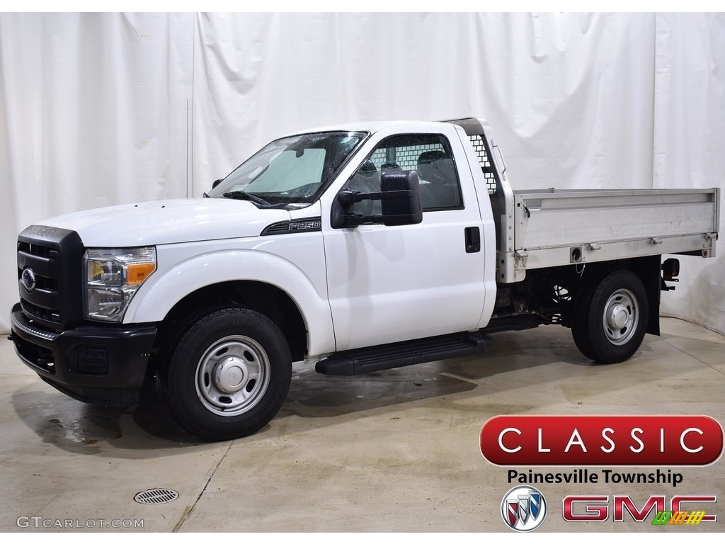 2015 F250 Super Duty XL Regular Cab Utility - Oxford White / Steel photo #1