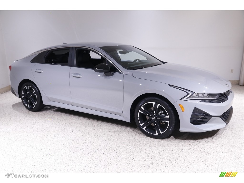 Wolf Gray 2021 Kia K5 GT-Line Exterior Photo #143357874
