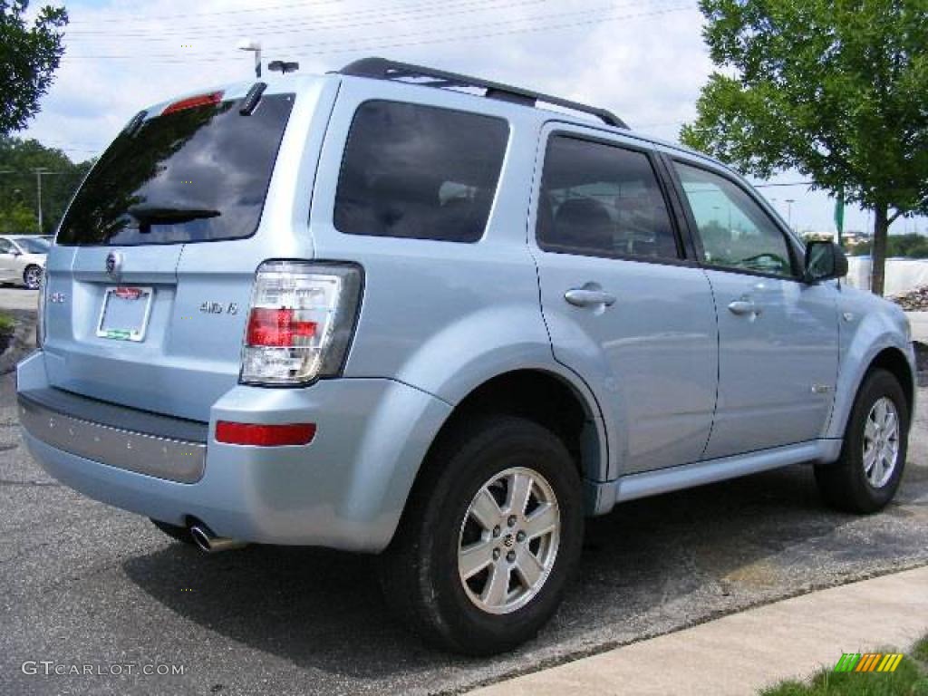 2008 Mariner V6 4WD - Light Ice Blue Metallic / Stone photo #5