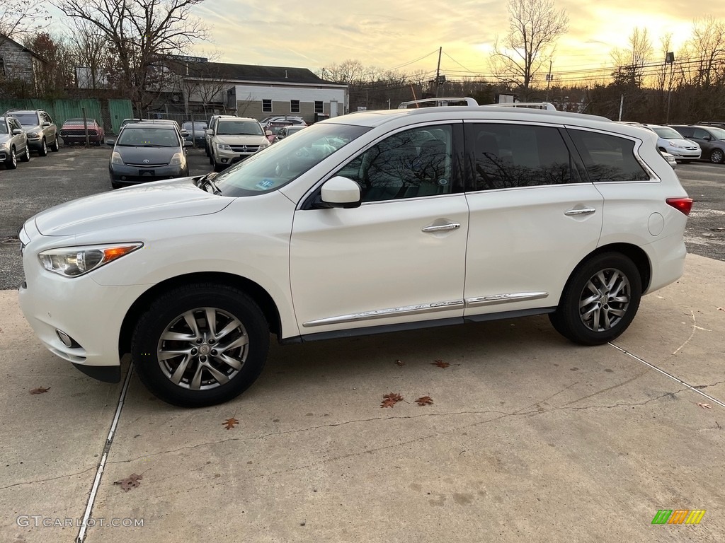 2013 JX 35 AWD - Moonlight White / Graphite photo #3