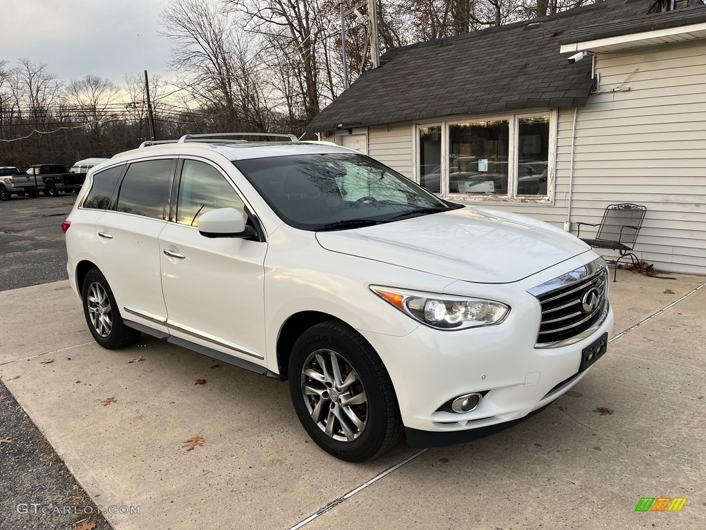 2013 JX 35 AWD - Moonlight White / Graphite photo #12