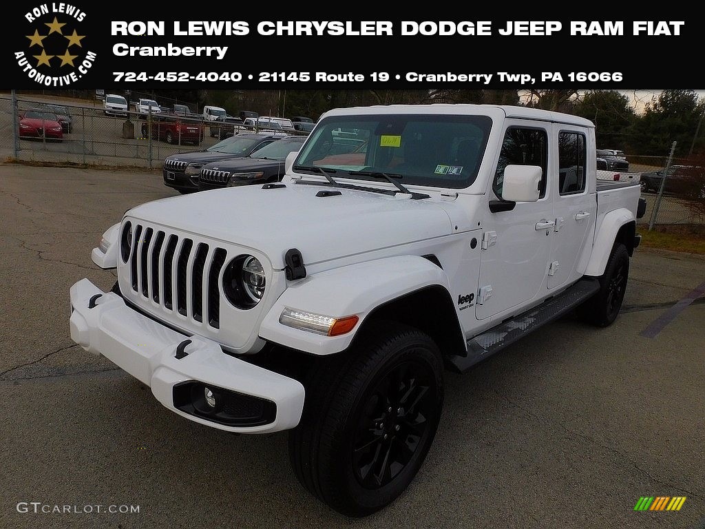 2021 Gladiator High Altitude 4x4 - Bright White / Black photo #1