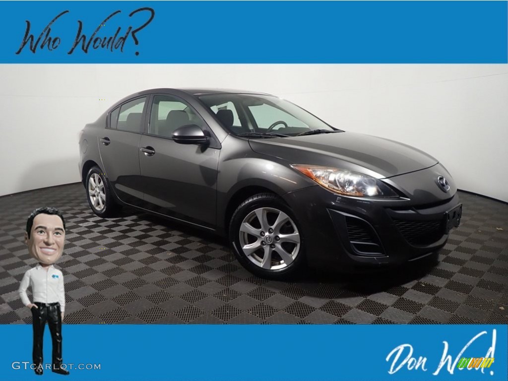 2010 MAZDA3 i Touring 4 Door - Metropolitan Gray Mica / Black photo #1