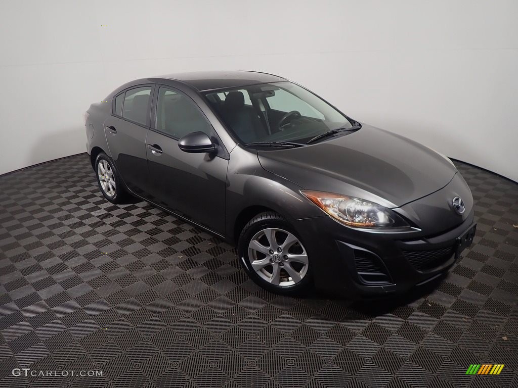 2010 MAZDA3 i Touring 4 Door - Metropolitan Gray Mica / Black photo #2