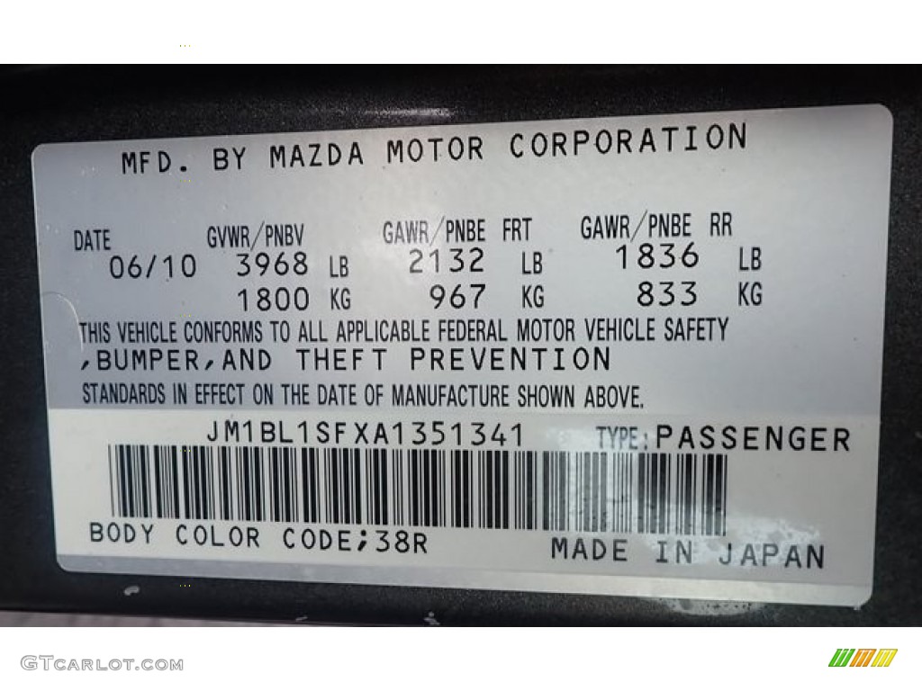 2010 MAZDA3 i Touring 4 Door - Metropolitan Gray Mica / Black photo #39