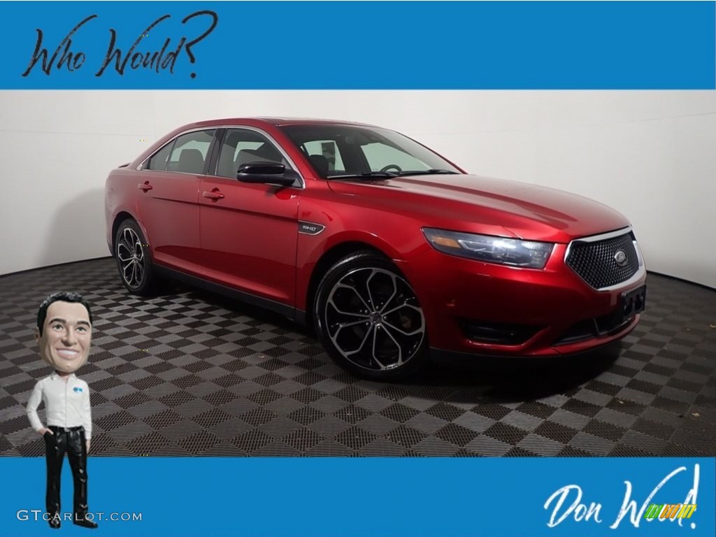 2013 Taurus SHO AWD - Ruby Red Metallic / Charcoal Black photo #1