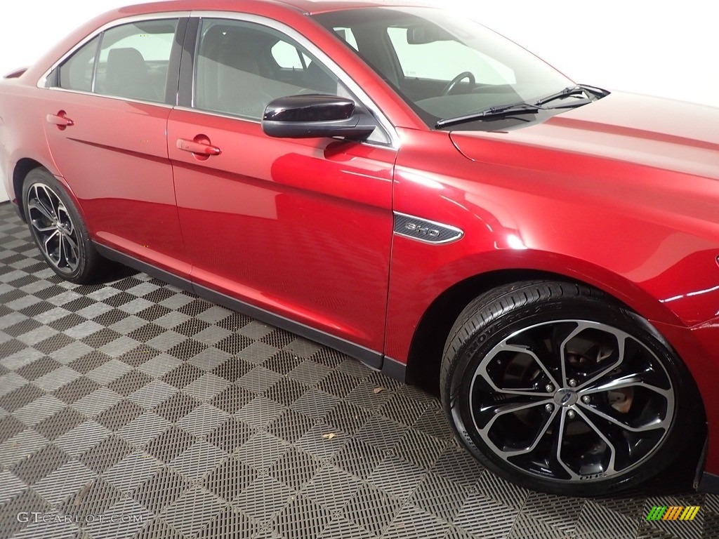 2013 Taurus SHO AWD - Ruby Red Metallic / Charcoal Black photo #5