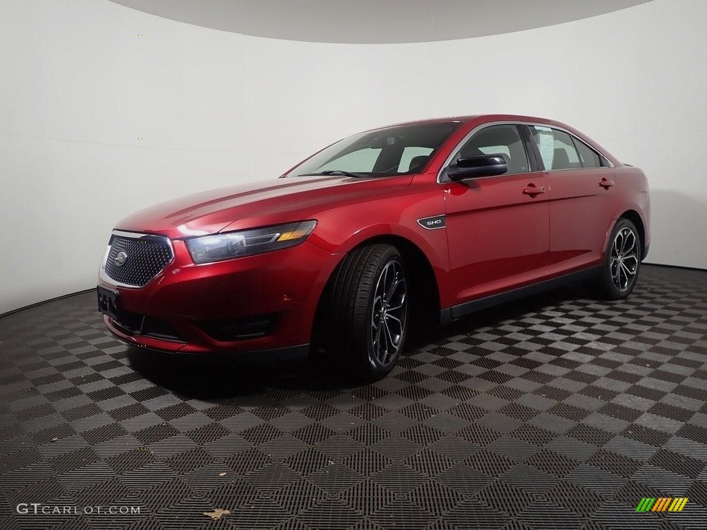 2013 Taurus SHO AWD - Ruby Red Metallic / Charcoal Black photo #9