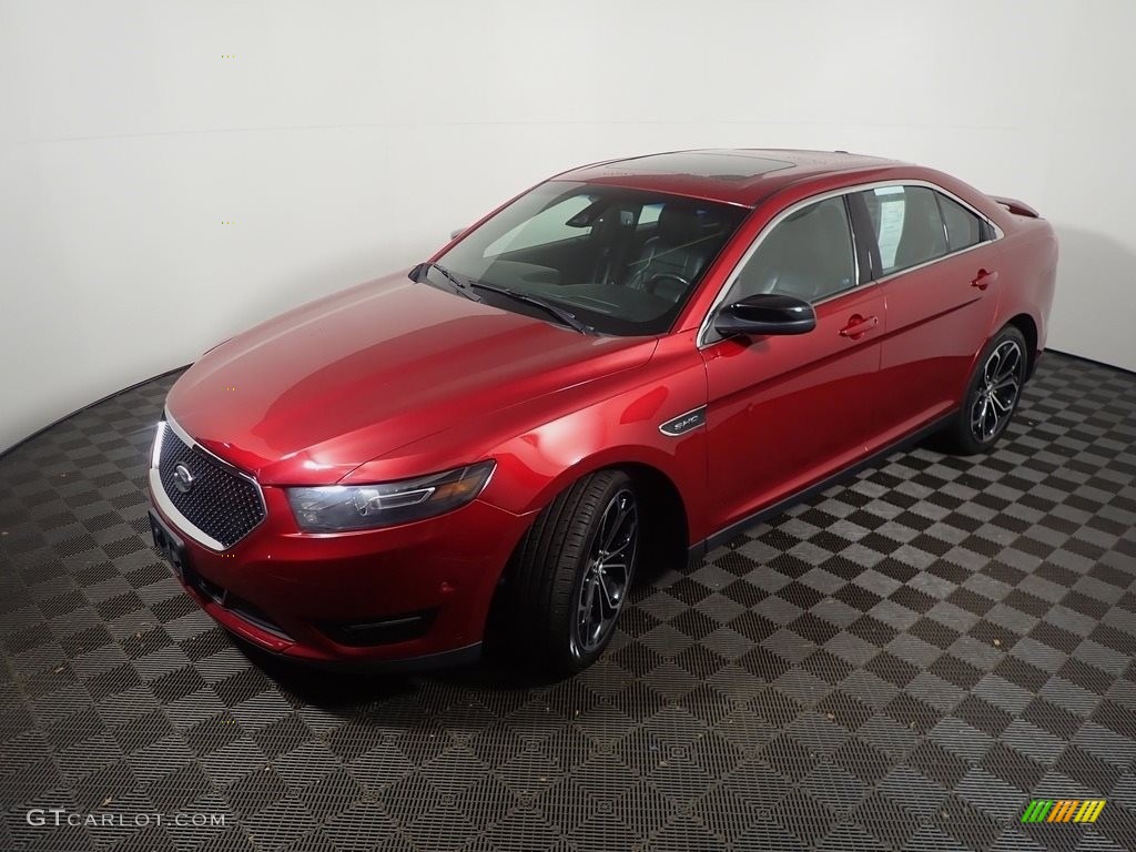 2013 Taurus SHO AWD - Ruby Red Metallic / Charcoal Black photo #10