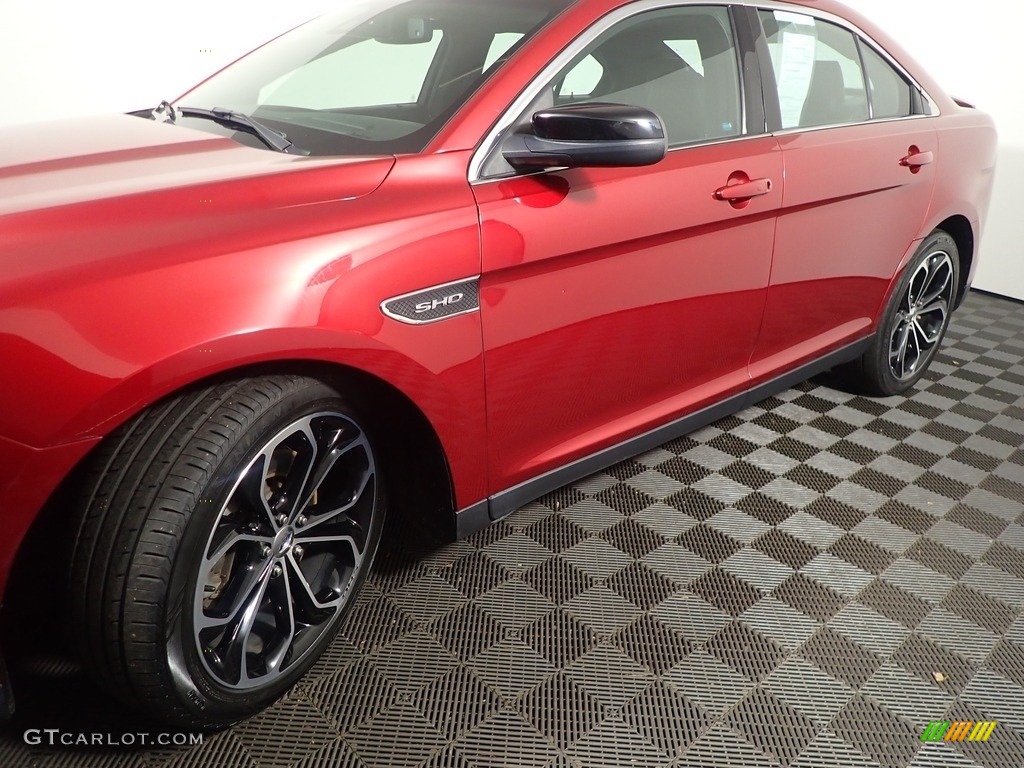 2013 Taurus SHO AWD - Ruby Red Metallic / Charcoal Black photo #11