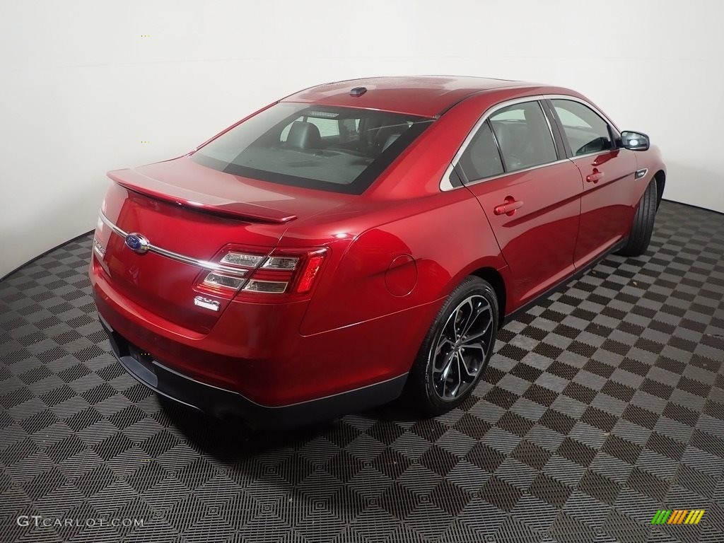 2013 Taurus SHO AWD - Ruby Red Metallic / Charcoal Black photo #18