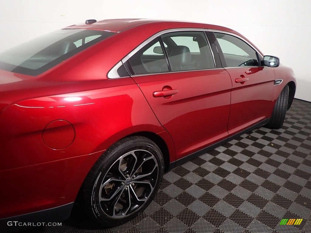 2013 Taurus SHO AWD - Ruby Red Metallic / Charcoal Black photo #20