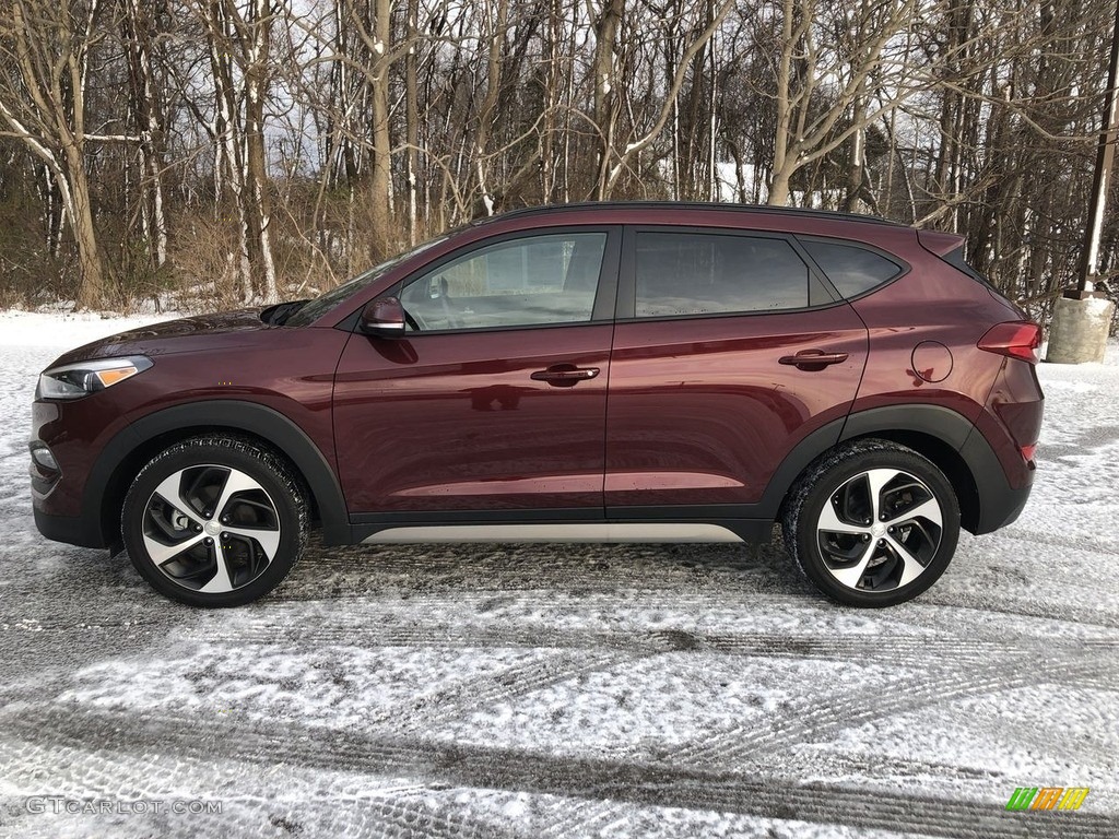 2017 Tucson Sport - Ruby Wine / Beige photo #3