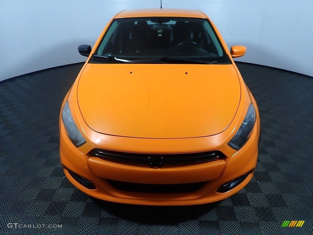 2013 Dart SXT - Header Orange / Black/Light Diesel Gray photo #4