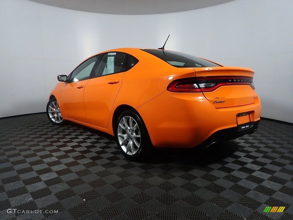 2013 Dart SXT - Header Orange / Black/Light Diesel Gray photo #10