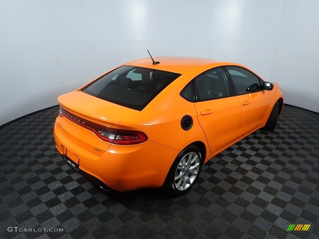 2013 Dart SXT - Header Orange / Black/Light Diesel Gray photo #16