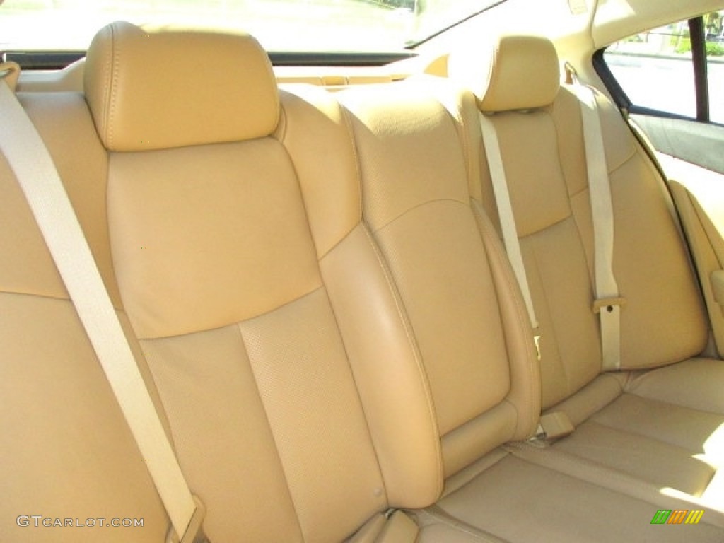 2010 Maxima 3.5 S - Winter Frost White / Caffe Latte photo #16