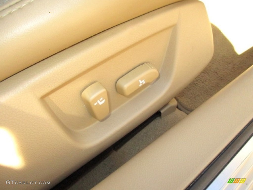 2010 Maxima 3.5 S - Winter Frost White / Caffe Latte photo #18