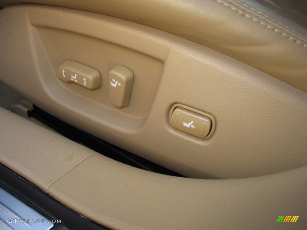 2010 Maxima 3.5 S - Winter Frost White / Caffe Latte photo #19