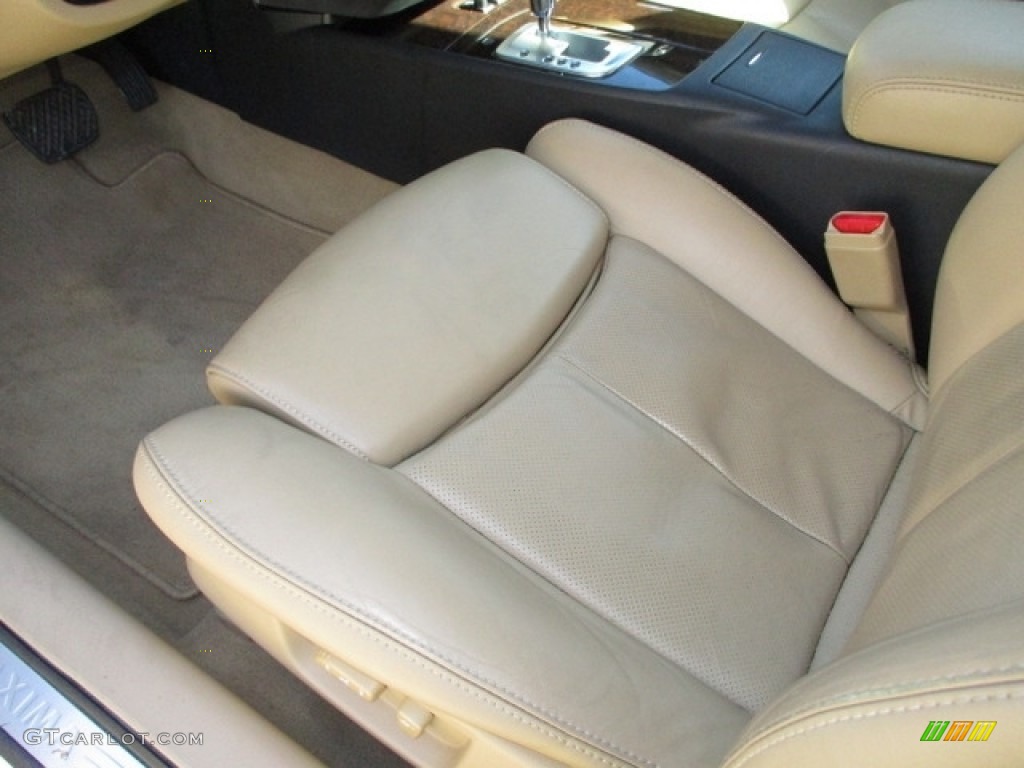2010 Maxima 3.5 S - Winter Frost White / Caffe Latte photo #28