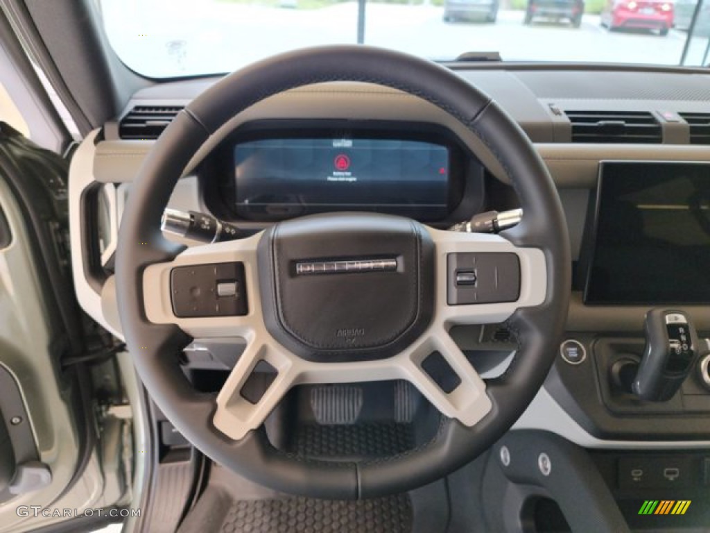 2022 Land Rover Defender 110 X-Dynamic SE Khaki Steering Wheel Photo #143365180