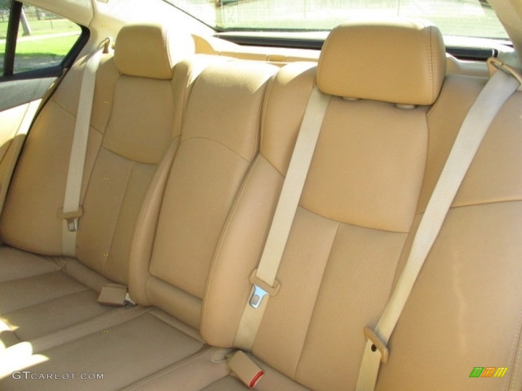 2010 Maxima 3.5 S - Winter Frost White / Caffe Latte photo #54