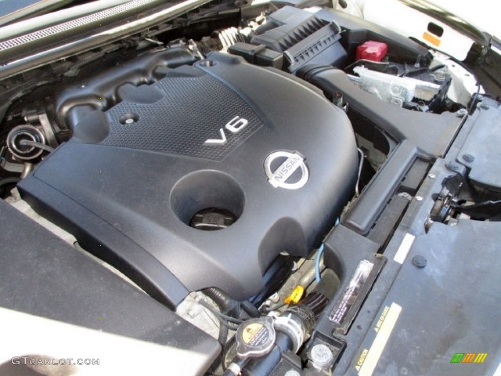 2010 Maxima 3.5 S - Winter Frost White / Caffe Latte photo #71