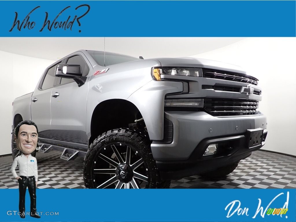 2020 Silverado 1500 RST Crew Cab 4x4 - Satin Steel Metallic / Gideon/­Very Dark Atmosphere photo #1