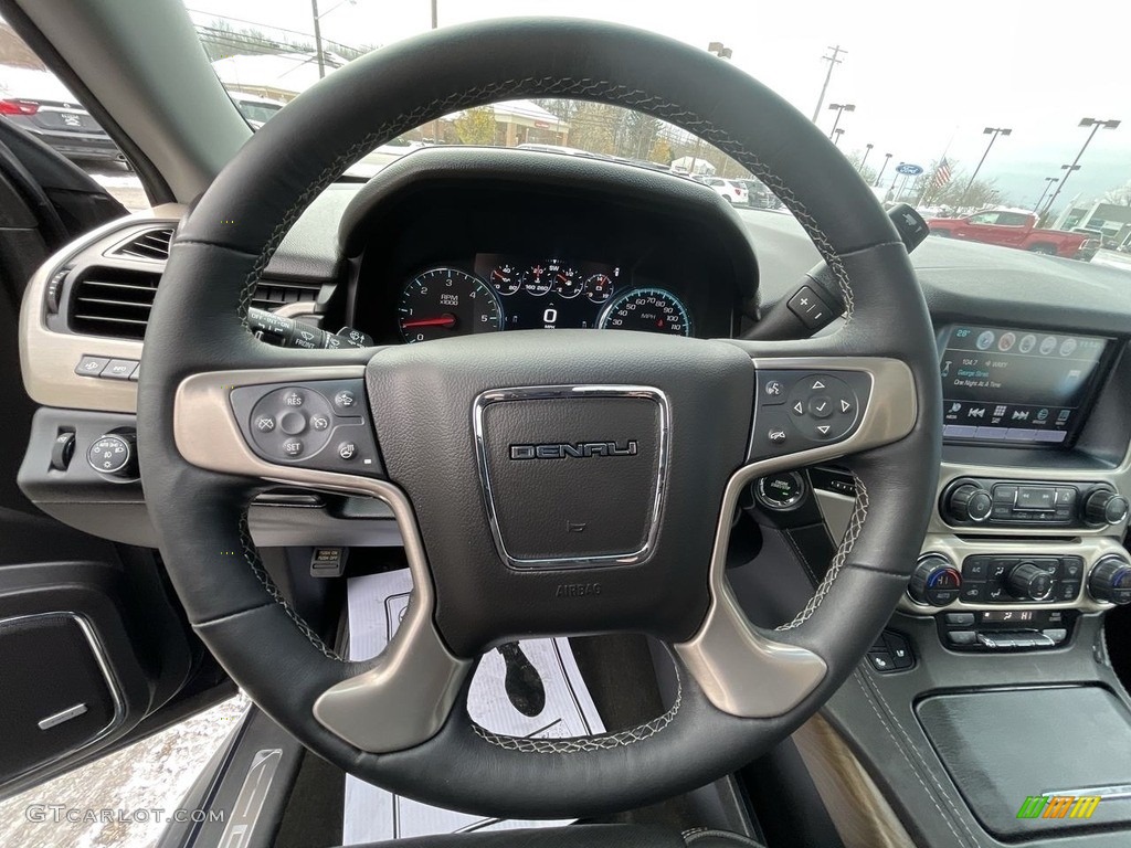 2018 GMC Yukon XL Denali 4WD Jet Black Steering Wheel Photo #143366866