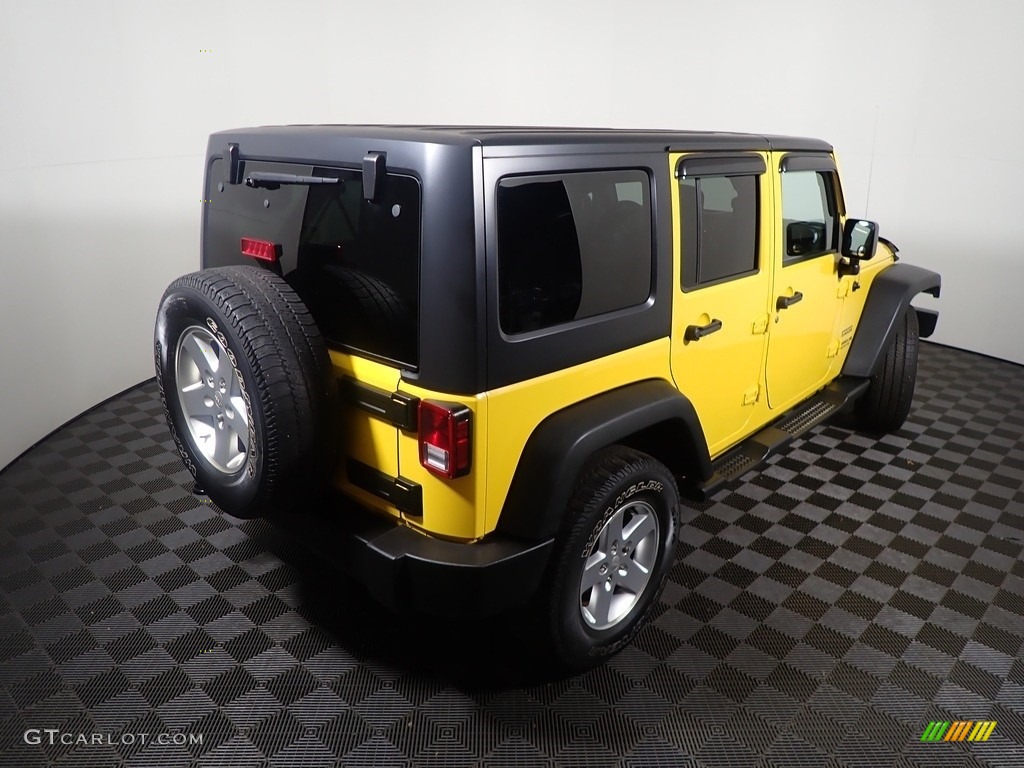 2015 Wrangler Unlimited Sport 4x4 - Baja Yellow / Black photo #18