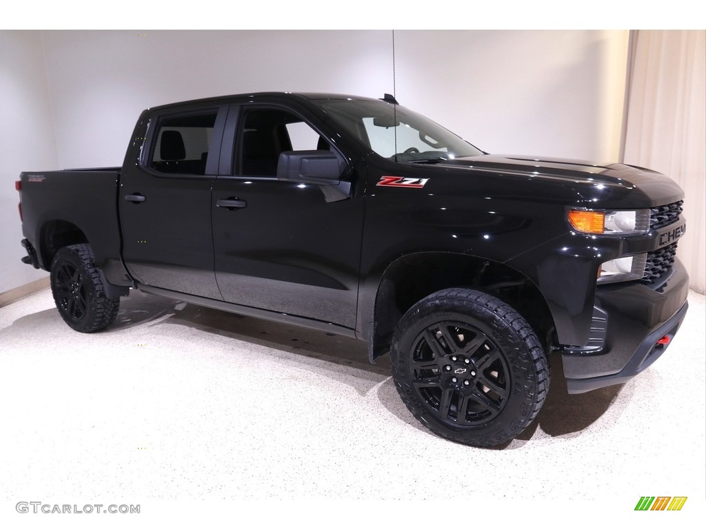 2021 Silverado 1500 Custom Trail Boss Crew Cab 4x4 - Black / Jet Black photo #1