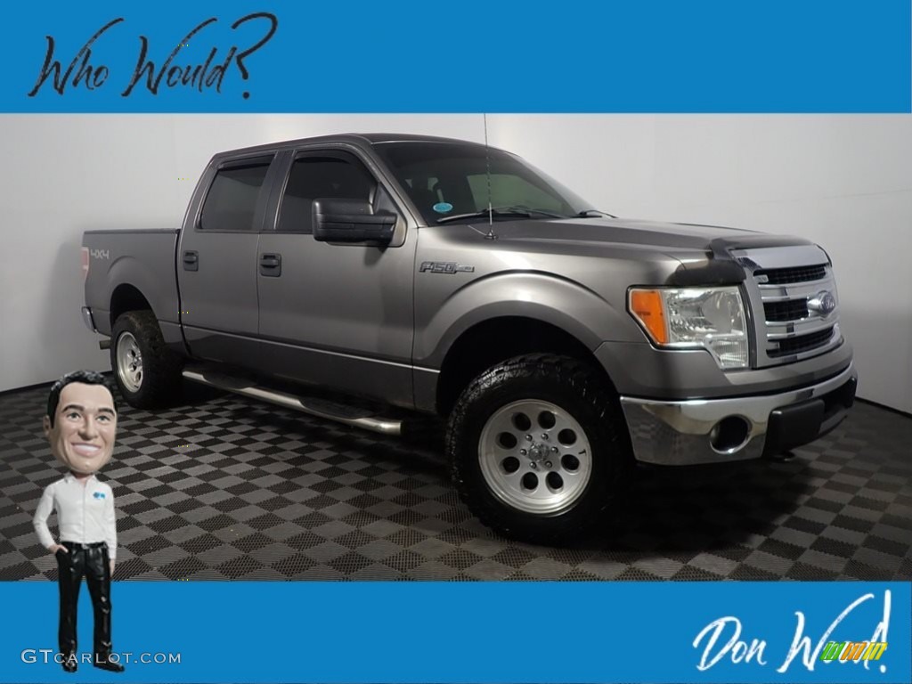 2013 F150 XLT SuperCrew 4x4 - Sterling Gray Metallic / Steel Gray photo #1
