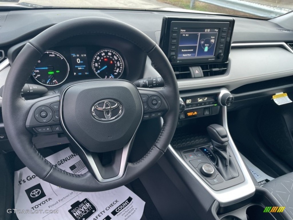 2021 Toyota RAV4 XLE AWD Hybrid Light Gray Dashboard Photo #143369413