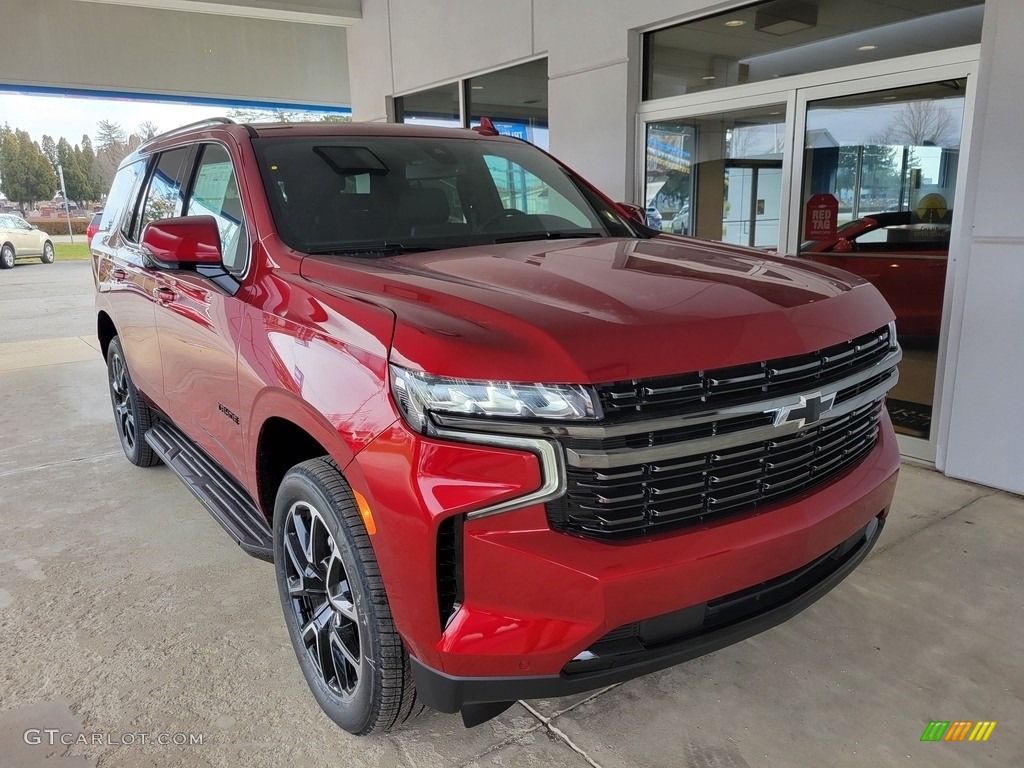 Cherry Red Tintcoat 2022 Chevrolet Tahoe RST 4WD Exterior Photo #143369975