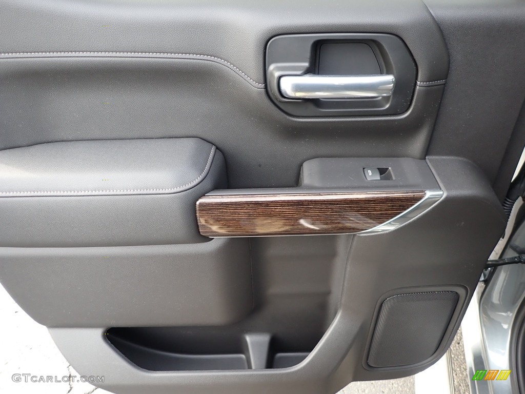 2021 GMC Sierra 1500 SLE Crew Cab 4WD Jet Black Door Panel Photo #143370320