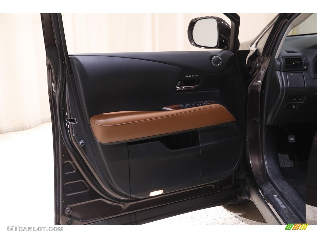 2015 Lexus RX 350 AWD Saddle Tan Door Panel Photo #143372858