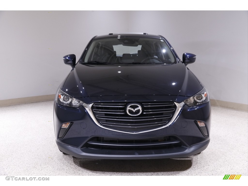 2019 CX-3 Touring AWD - Deep Crystal Blue Mica / Black photo #2