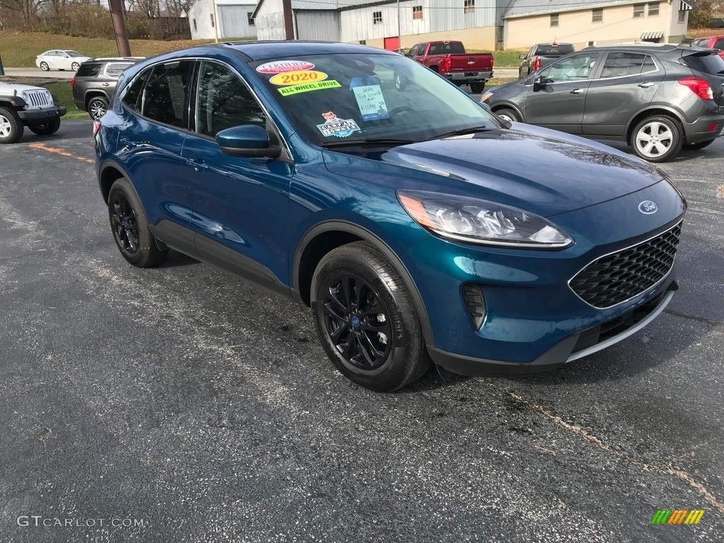 2020 Escape SE 4WD - Dark Persian Green Metallic / Dark Earth Gray photo #4