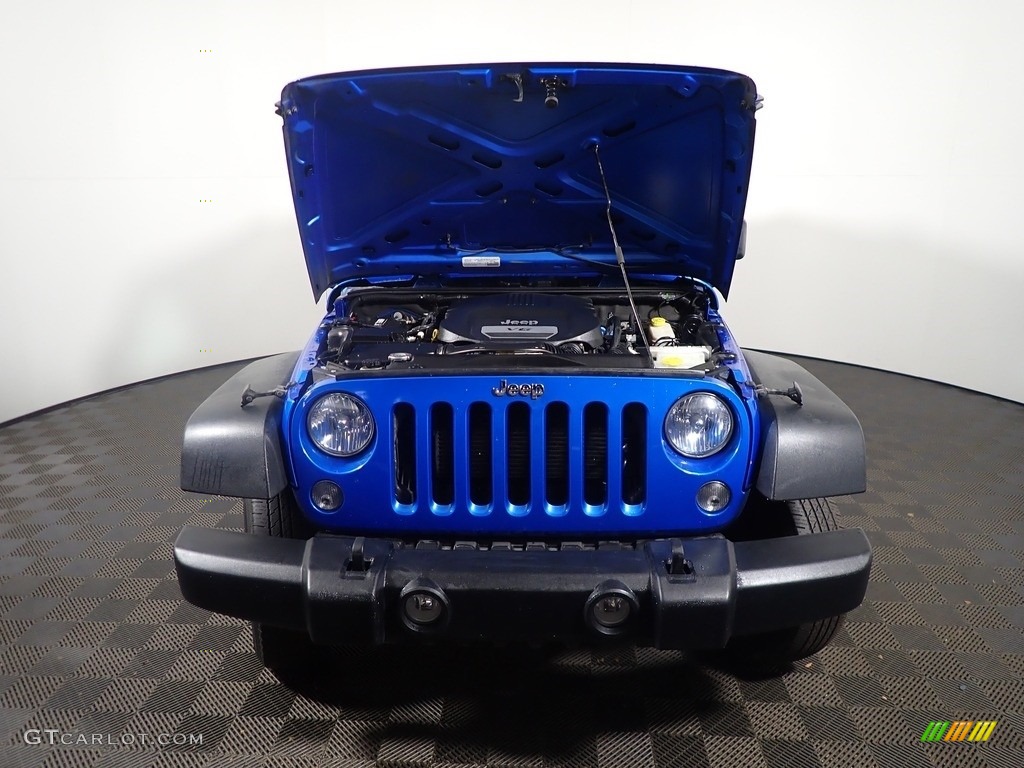 2015 Wrangler Sport 4x4 - Hydro Blue Pearl / Black photo #5