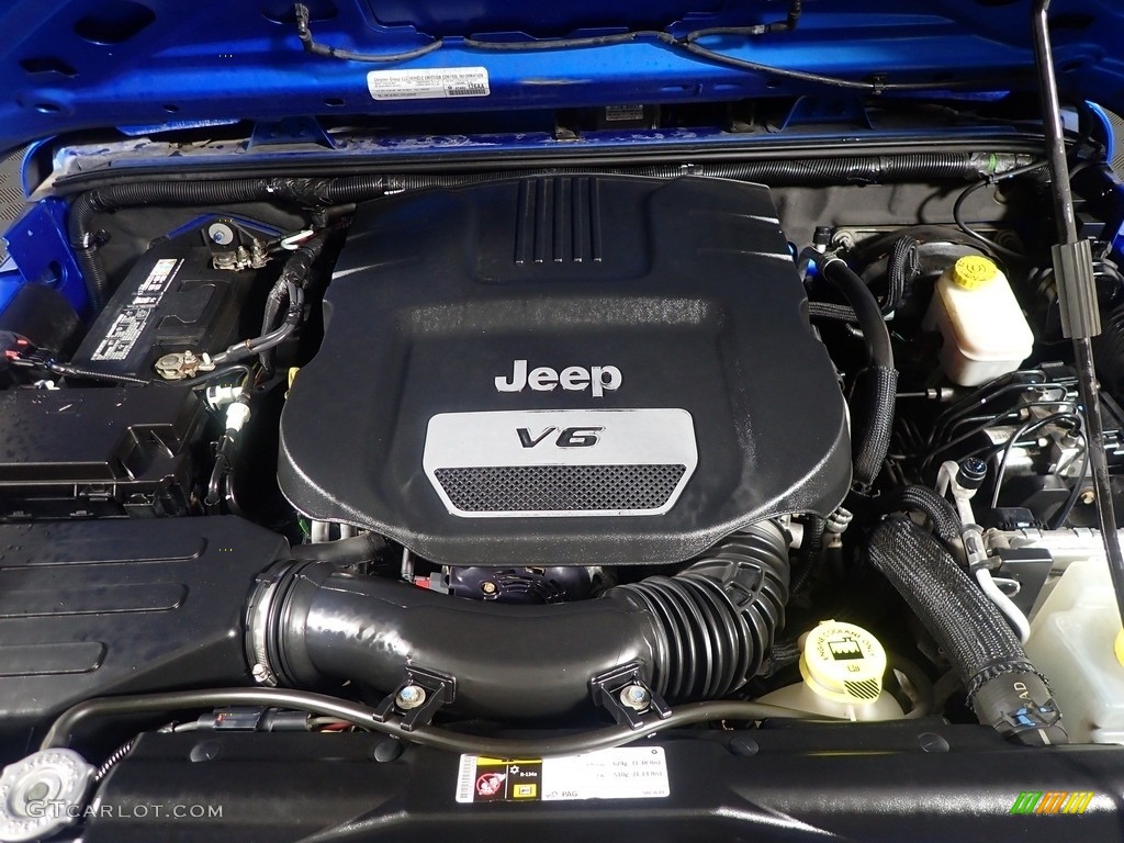 2015 Wrangler Sport 4x4 - Hydro Blue Pearl / Black photo #6