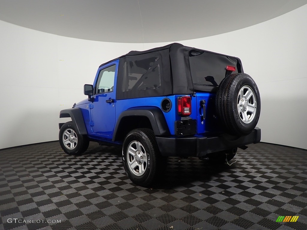 2015 Wrangler Sport 4x4 - Hydro Blue Pearl / Black photo #10
