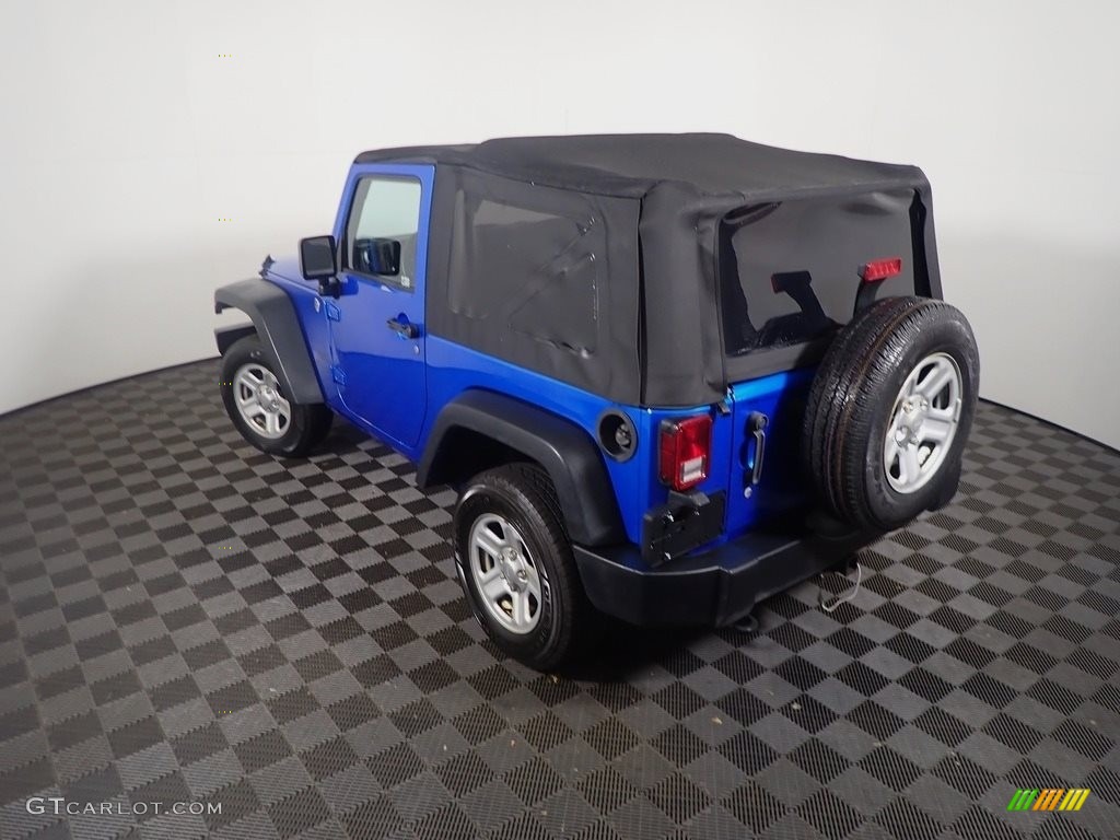 2015 Wrangler Sport 4x4 - Hydro Blue Pearl / Black photo #11