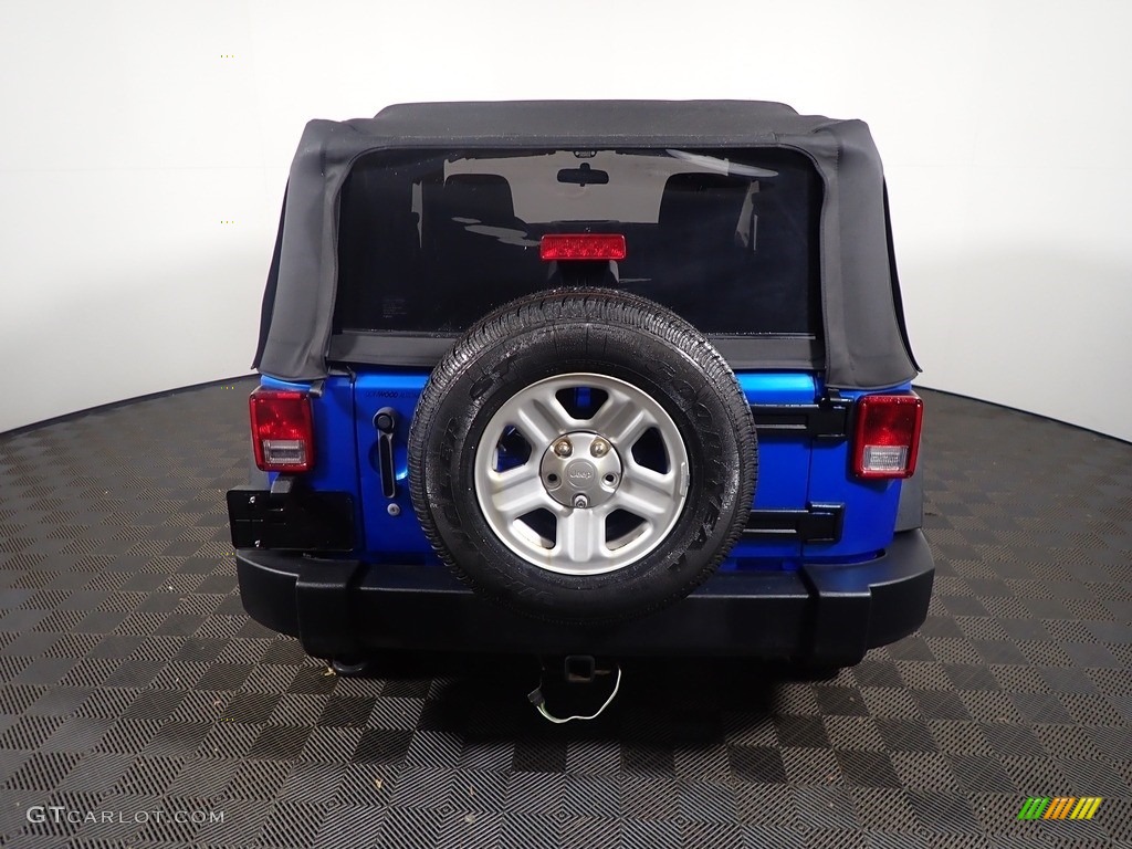 2015 Wrangler Sport 4x4 - Hydro Blue Pearl / Black photo #12