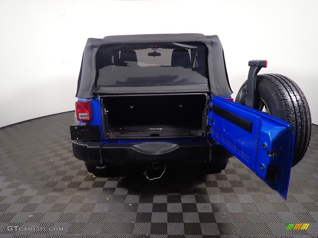 2015 Wrangler Sport 4x4 - Hydro Blue Pearl / Black photo #13