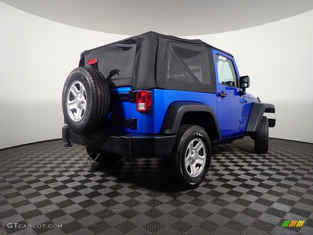 2015 Wrangler Sport 4x4 - Hydro Blue Pearl / Black photo #14
