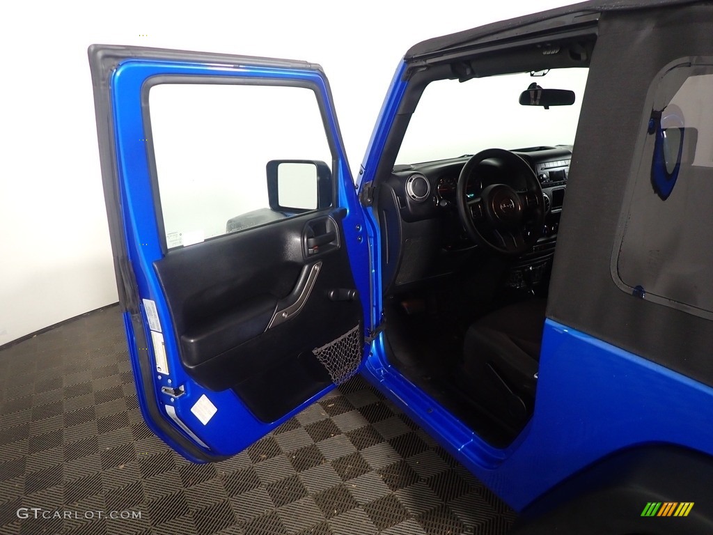 2015 Wrangler Sport 4x4 - Hydro Blue Pearl / Black photo #18