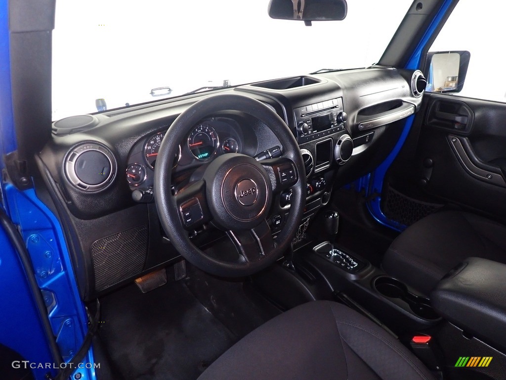 2015 Wrangler Sport 4x4 - Hydro Blue Pearl / Black photo #21