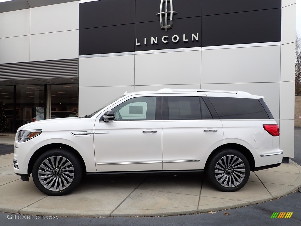 2019 Navigator Reserve 4x4 - White Platinum Metallic Tri-Coat / Ebony photo #2