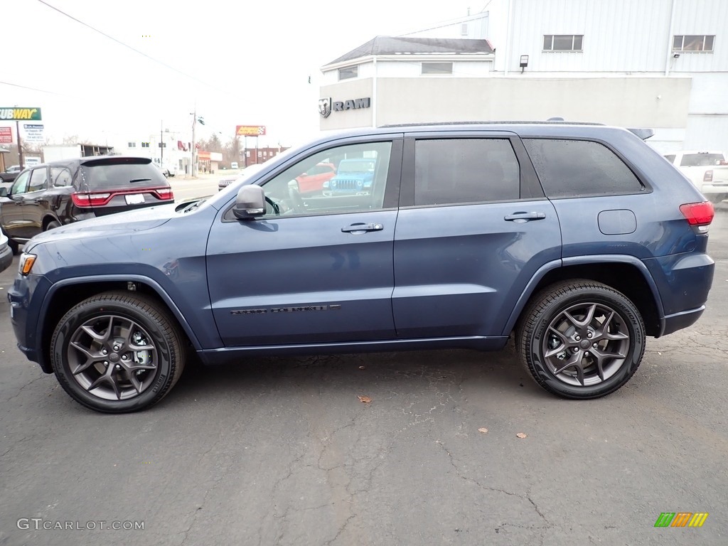 Slate Blue Pearl 2021 Jeep Grand Cherokee Limited 4x4 Exterior Photo #143378388