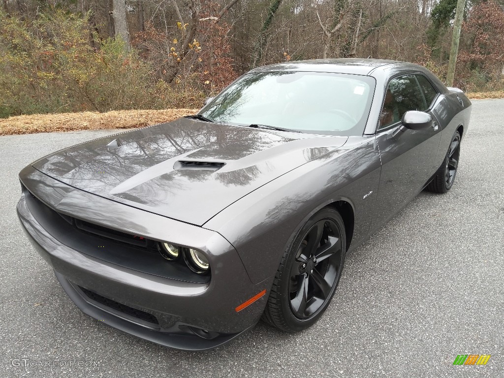 2015 Challenger R/T Plus - Granite Crystal Metallic / Black/Ruby Red photo #2